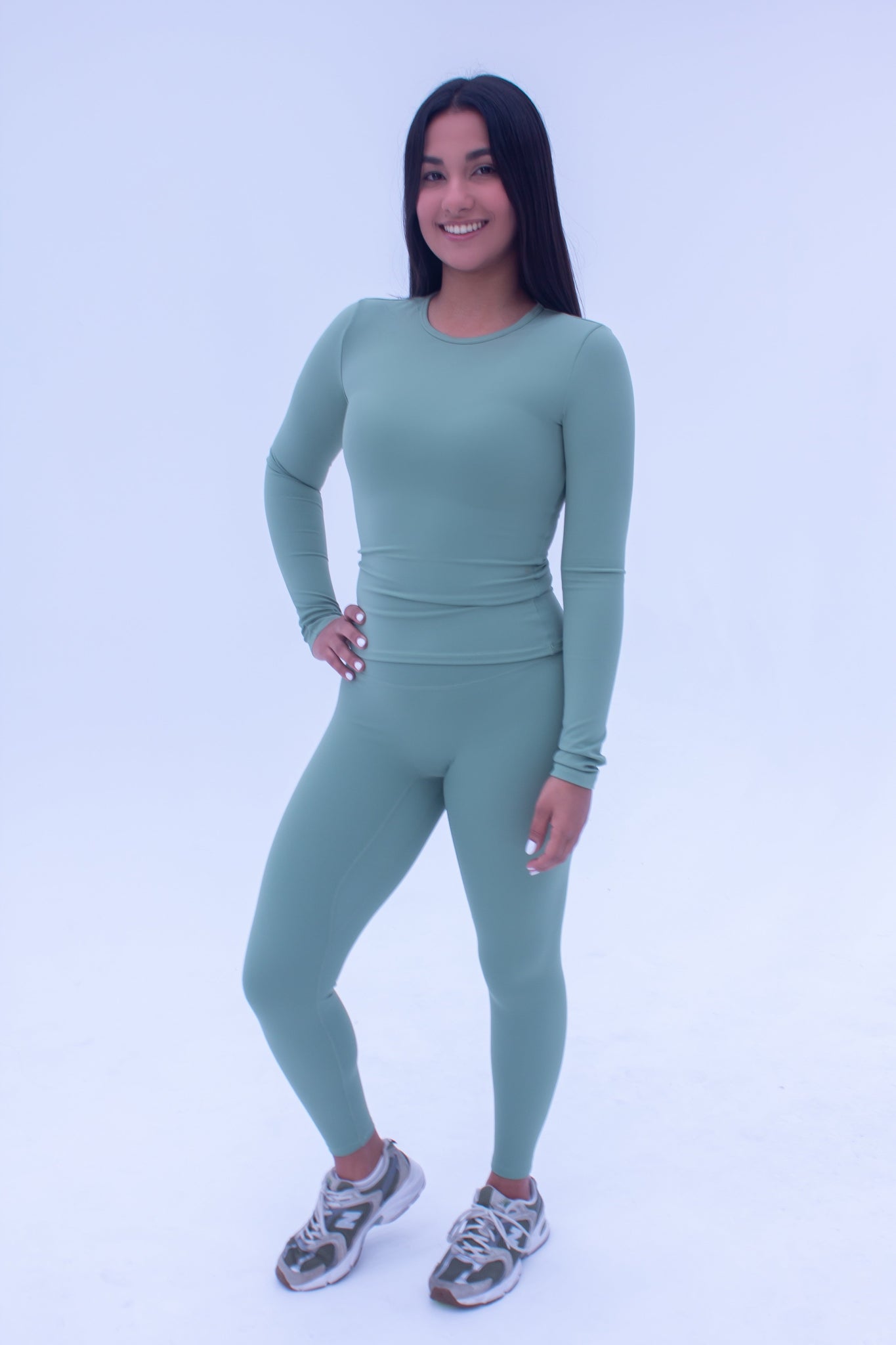 Matching long sleeve and leggings set
