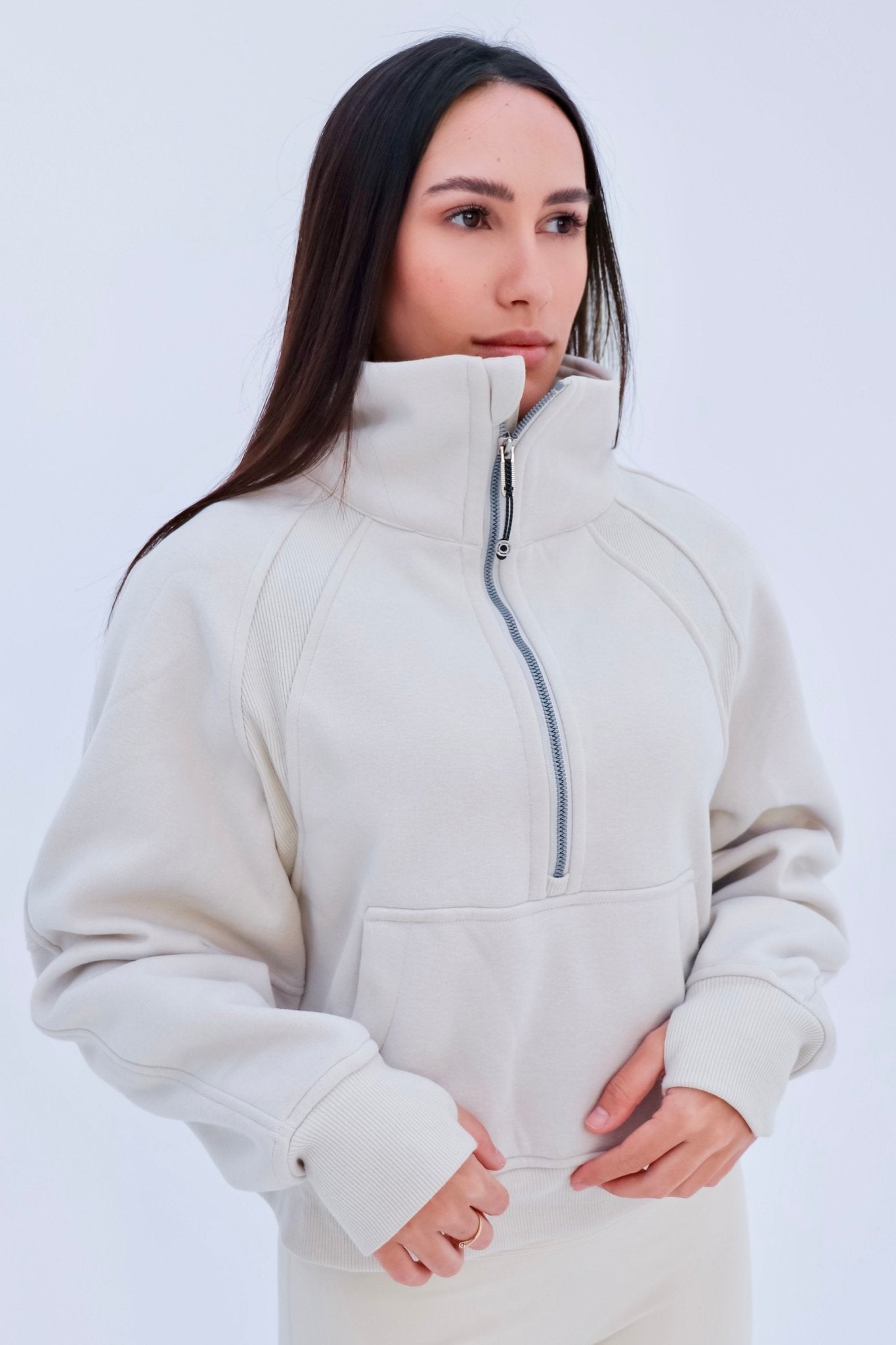 Maria Half Zip Sweatshirt - Kaluah Boutique