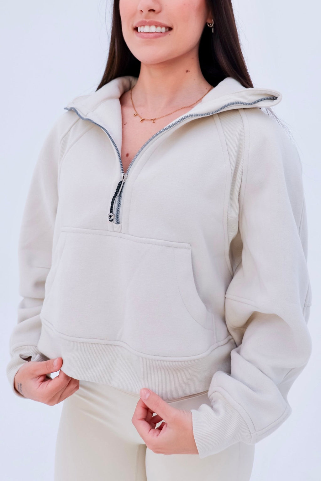 Maria Half Zip Sweatshirt - Kaluah Boutique