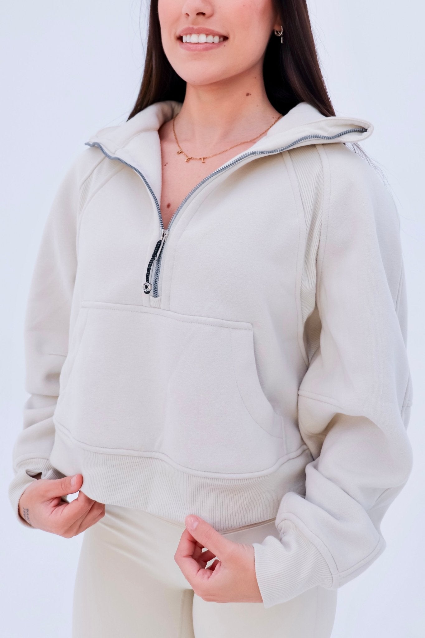 Maria Half Zip Sweatshirt - Kaluah Boutique