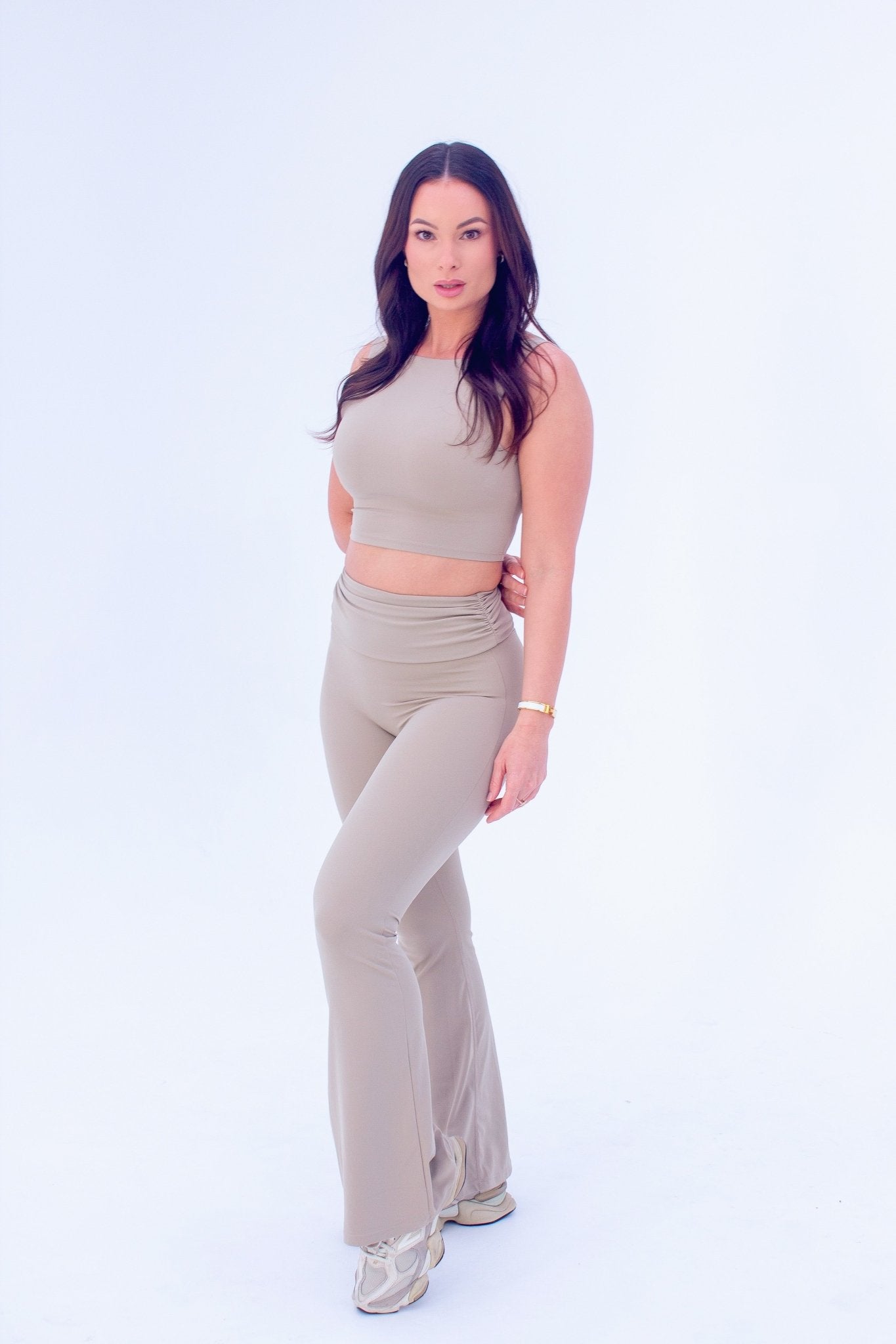 Mila Foldable Flare Leggings - Kaluah Boutique